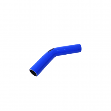 Mangote de Silicone Curva 45° graus Azul/Preto 1"1/2x150mm