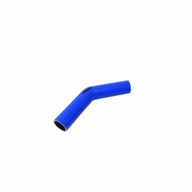 Mangote de Silicone Curva 45° graus Azul/Preto 1"5/8x150mm