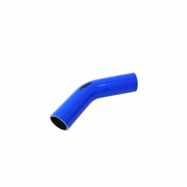 Mangote de Silicone Curva 45° graus Azul/Preto 2"x150mm