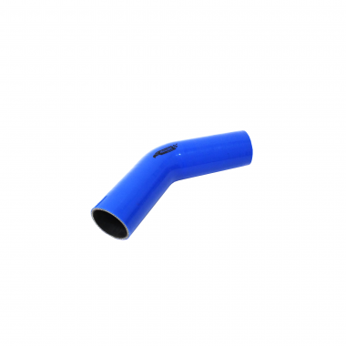 Mangote de Silicone Curva 45° graus Azul/Preto 2"1/4x150mm