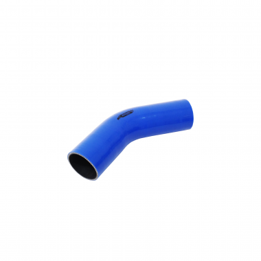 Mangote de Silicone Curva 45° graus Azul/Preto 2"1/2x150mm