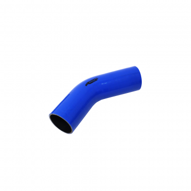 Mangote de Silicone Curva 45° graus Azul/Preto 2"3/4x150mm