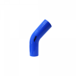 Mangote de Silicone Curva 45° graus Azul/Preto 2"3/4x150mm