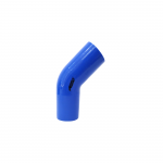 Mangote de Silicone Curva 45° graus Azul/Preto 3"1/4x150mm