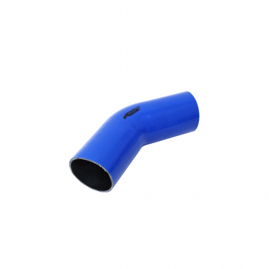 Mangote de Silicone Curva 45° graus Azul/Preto 3"1/4x150mm