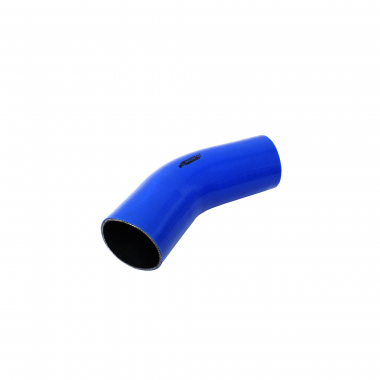 Mangote de Silicone Curva 45° graus Azul/Preto 3"1/2x150mm