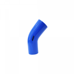 Mangote de Silicone Curva 45° graus Azul/Preto 3"1/2x150mm