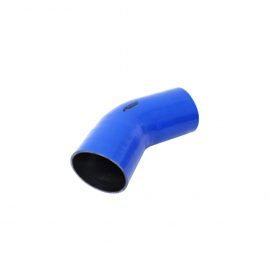 Mangote de Silicone Curva 45° graus Azul/Preto 4"x150mm