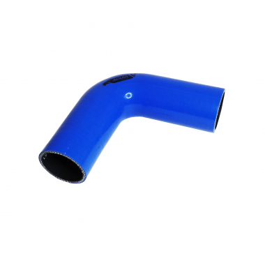 Mangote de Silicone Curva 90° graus Azul/Preto 2"x150mm