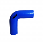 Mangote de Silicone Curva 90° graus Azul/Preto 2"x150mm