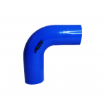 Mangote de Silicone Curva 90° graus Azul/Preto 2"1/4x150mm