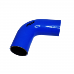 Mangote de Silicone Curva 90° graus Azul/Preto 2"1/2x150mm