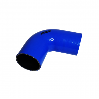 Mangote de Silicone Curva 90° graus Azul/Preto 3"1/4x150mm