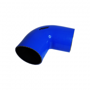 Mangote de Silicone Curva 90° graus Azul/Preto 4"x150mm