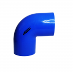 Mangote de Silicone Curva 90° graus Azul/Preto 4"x150mm