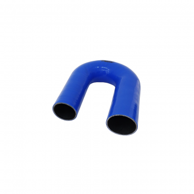 Mangote de Silicone Curva 180º graus Redução Azul/Preto 3"x2"1/2x300 mm