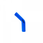 Mangote de Silicone Curva 45° graus com Redução Azul/Preto 1"1/2x1"1/4x125mm