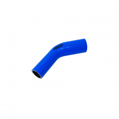 Mangote de Silicone Curva 45° graus com Redução Azul/Preto 1"1/2x2"x125mm