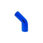 Mangote de Silicone Curva 45° graus com Redução Azul/Preto 2"3/4x2"1/4x125mm