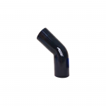 Mangote de Silicone Curva 45° graus com Redução Azul/Preto 2"3/4x2"1/2x125mm
