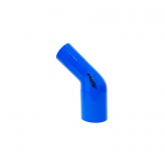 Mangote de Silicone Curva 45° graus com Redução Azul/Preto 3"x2"x125mm