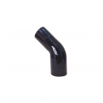 Mangote de Silicone Curva 45° graus com Redução Azul/Preto 3"x2"1/2x125mm