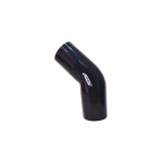 Mangote de Silicone Curva 45° graus com Redução Azul/Preto 3"x2"3/4x125mm