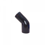 Mangote de Silicone Curva 45° graus com Redução Azul/Preto 3"1/2x3"x125mm