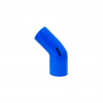 Mangote de Silicone Curva 45° graus com Redução Azul/Preto 3"1/2x3"x125mm