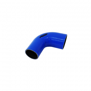 Mangote de Silicone Curva 90° graus com Redução Azul/Preto 2"3/4x2"1/4x125mm