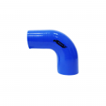 Mangote de Silicone Curva 90° graus com Redução Azul/Preto 2"3/4x2"1/4x125mm