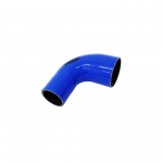 Mangote de Silicone Curva 90° graus com Redução Azul/Preto 3"x2"1/4x125mm