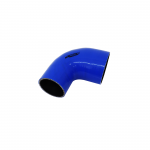 Mangote de Silicone Curva 90° graus com Redução Azul/Preto 4"x3"x125mm