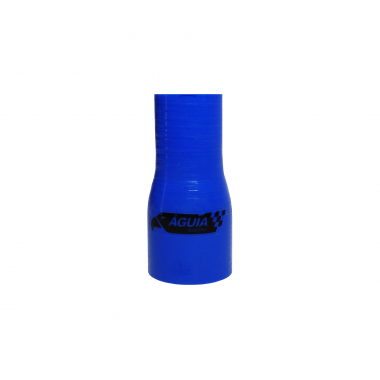 Mangote de Silicone Reto Redução Azul/Preto 1"1/2x1"x100mm