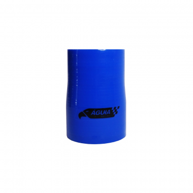 Mangote de Silicone Reto Redução Azul/Preto 2"1/2x2"1/4x100mm