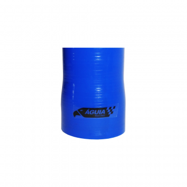 Mangote de Silicone Reto Redução Azul/Preto 2"3/4x2"1/2x100mm