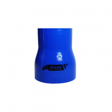 Mangote de Silicone Reto Redução Azul/Preto 3"x2"1/4x100mm